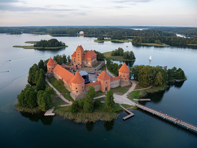 Time travel back to the Middle Ages with a visit to Lithuania’s Trakai castle.