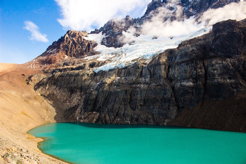 Find the arresting Laguna Castillo in Cerro Castillo National Park.