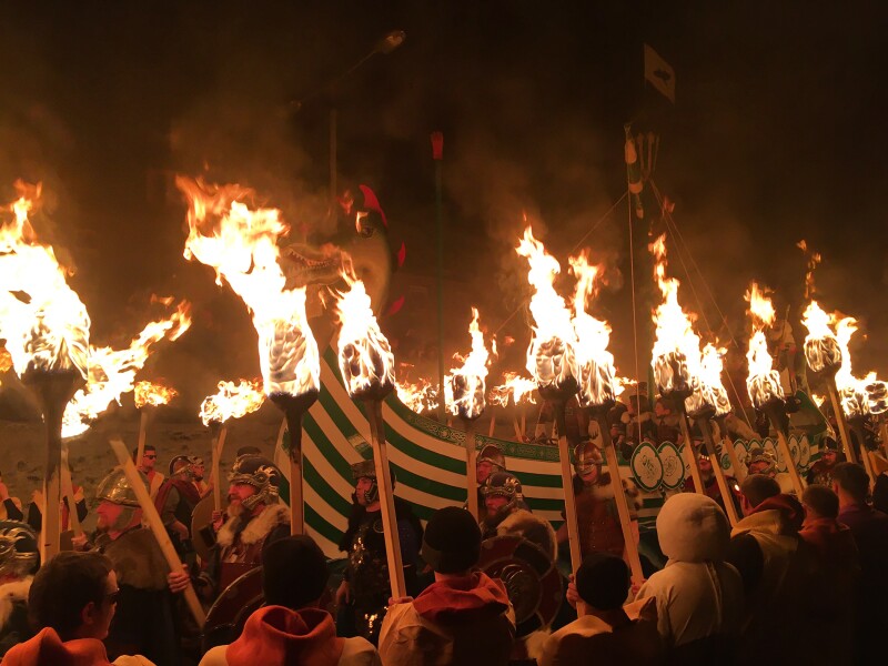 This year, Guizer Jarl John Nicolson led the fiery Up Helly Aa celebration.