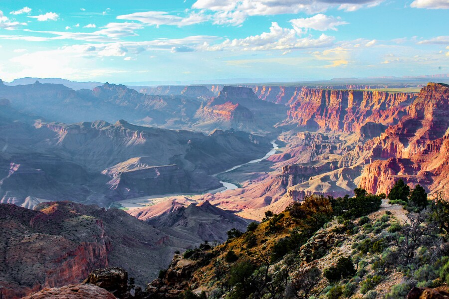 landscape view of the Grand Canyon