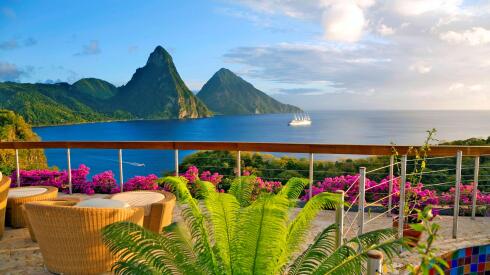 Jade Mountain has views of St. Lucia's famous Pitons.