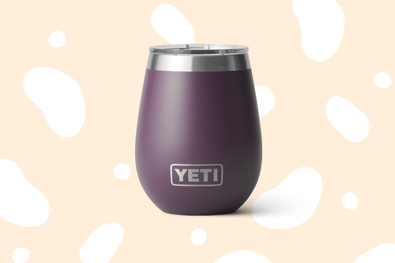 Purple Yeti wine tumbler