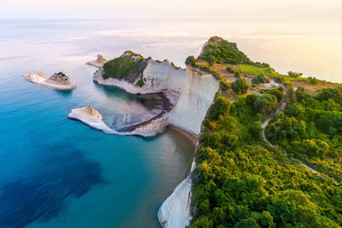 Corfu is a mellow, island destination perfect for hiking and swimming at its many beaches.