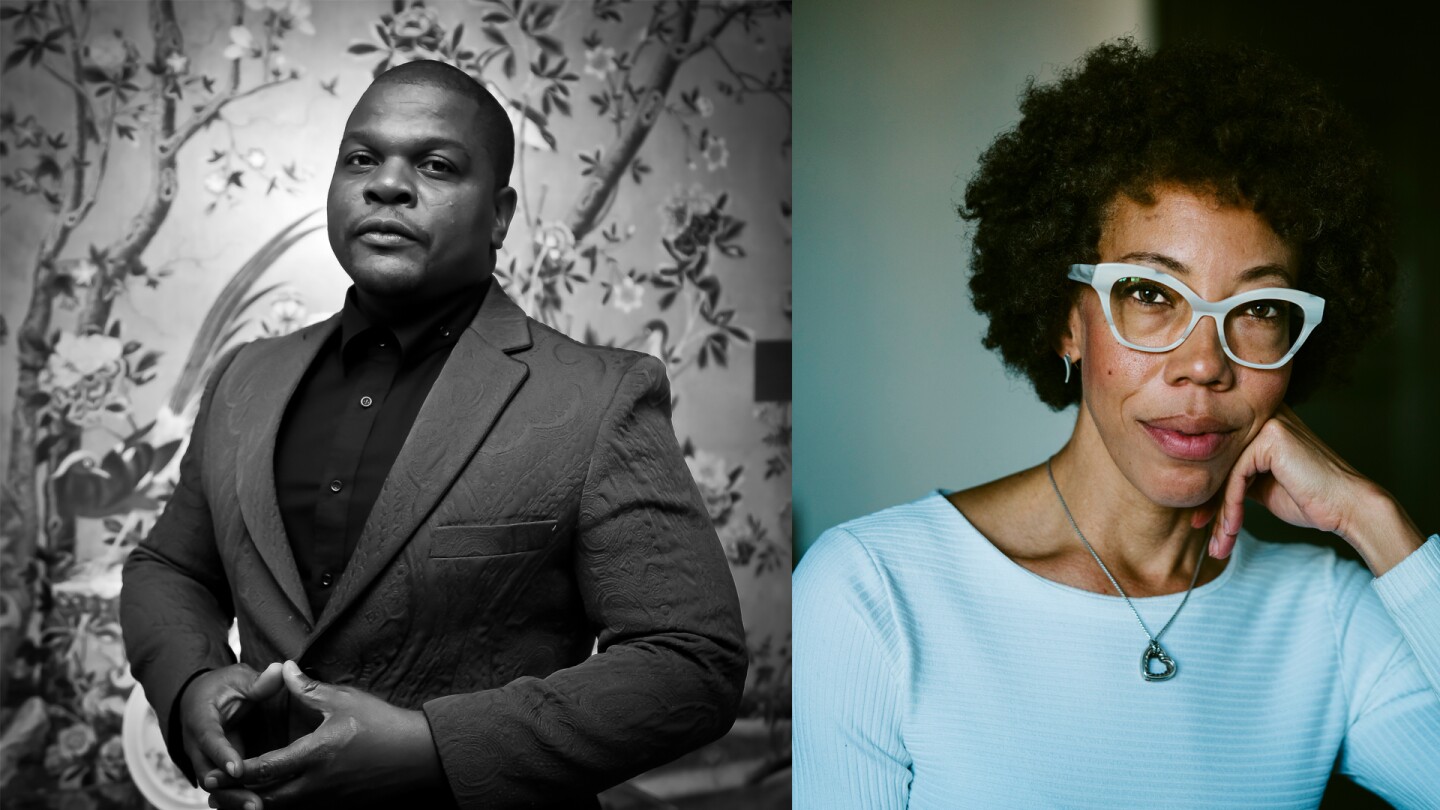 The Obamas’ portrait artists of choice, Kehinde Wiley and Amy Sherald