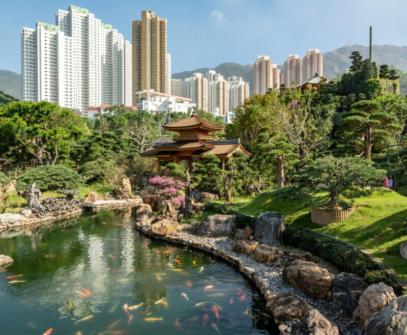 The Nan Lian Garden can feel like an oasis in the heart of Kowloon Island.