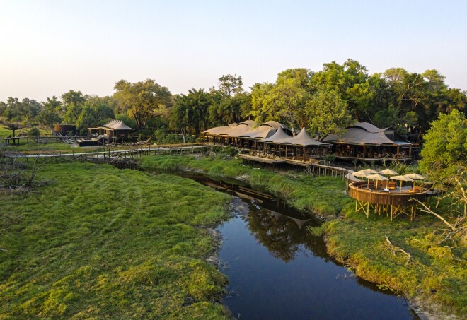 Xigera Safari Lodge will sit on two small islands in a water reserve