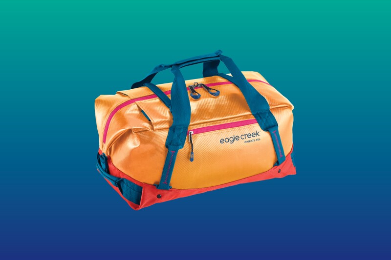 The Migrate Duffel 40L comes in “Sahara Yellow” (pictured above), “Arctic Blue,” “Coral Sunset,” and “Jet Black.”