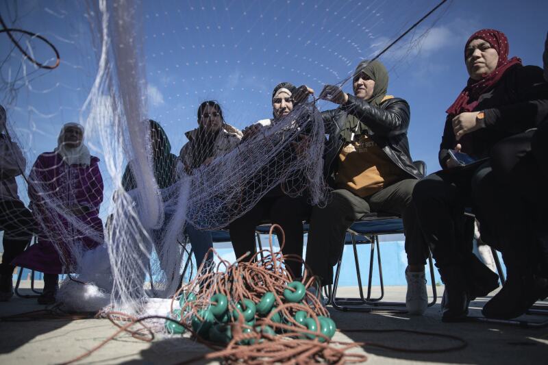 The North African country’s first female fishing cooperative will, after two years of training, hope to earn money from the fish for the first time.