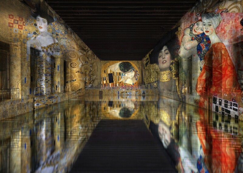 At Bordeaux’s impressive new digital art center, visitors walk across narrow passageways above four 40-foot-deep basins in the preserved WWII landmark.