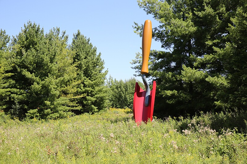 "Plantoir or Gardener's Trowel" by Claes Oldenburg and Coosje Van Brugge at Frederik Meijer Gardens & Sculpture Park.