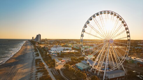 Aerial view of the SkyWheel at Myrtle Beach