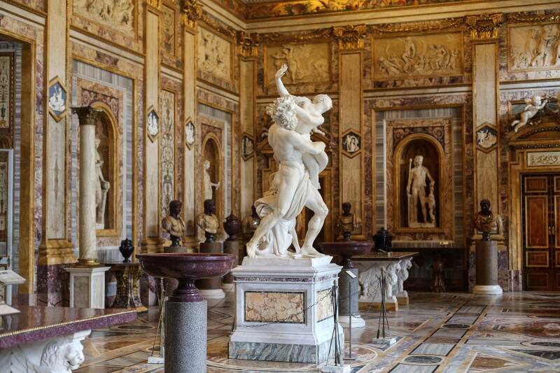Enjoy Picassos and Berninis at the same time at the Galleria Borghese.