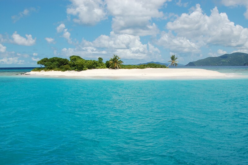 Take a day sail from Tortola to the remote Sandy Spit and its picture-perfect beach.