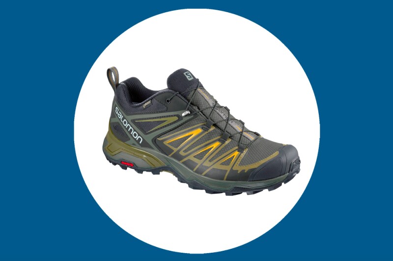 The Salomon X Ultra 3 GTX comes in four colorways including the “Castor Gray,” “Beluga,” and “Green Sulphur” combination seen here.