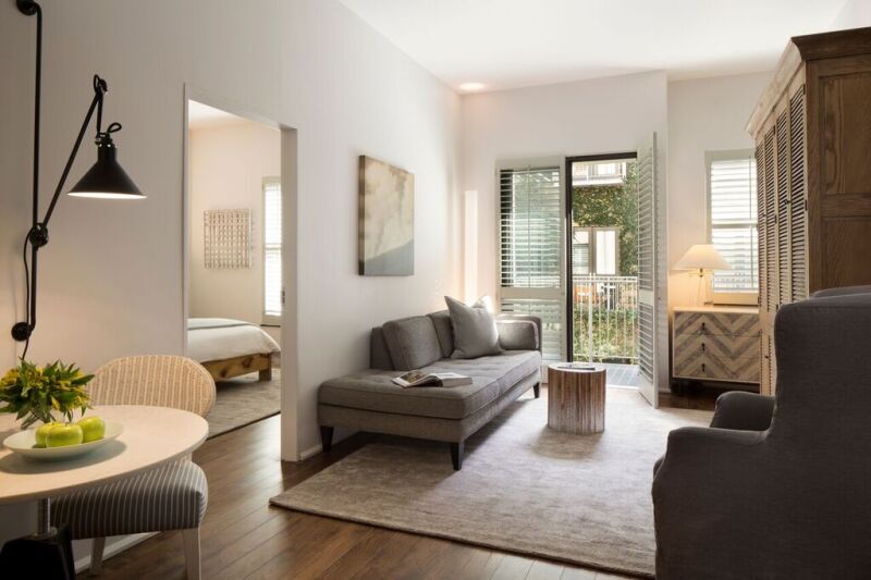 A newly renovated room at Hotel Healdsburg