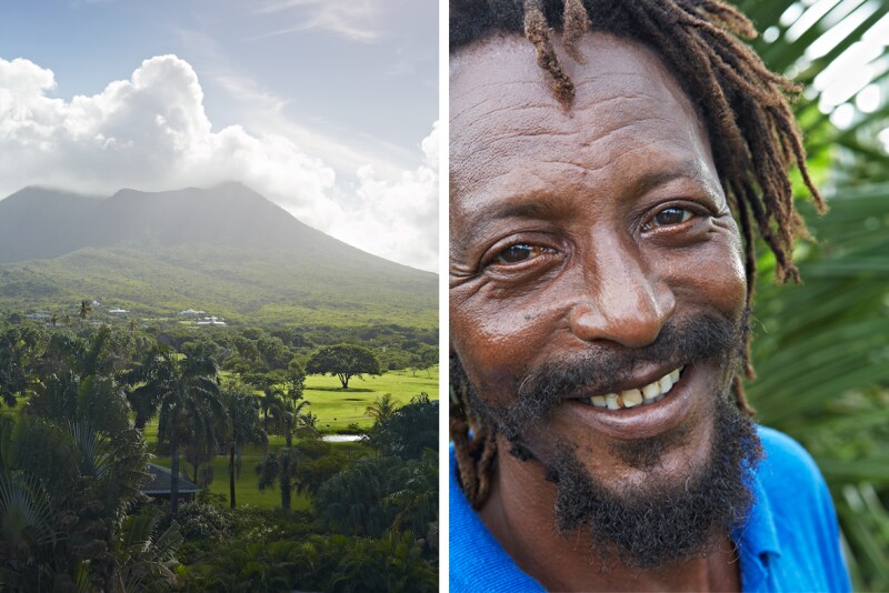 The fruit that Mansa grows on his Nevis farm ends up on the menus of the Four Seasons' many restaurants.