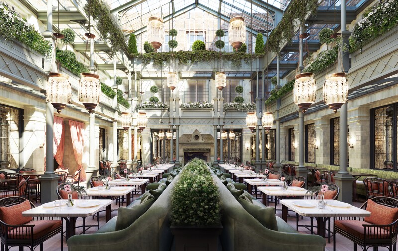 The forthcoming NoMad London will feature a restaurant from chef Daniel Humm in the atrium.