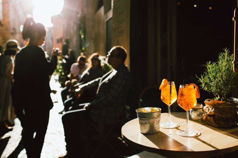 The aperol spritz: my daily indulgence in Rome. Photo by Tanveer Badal