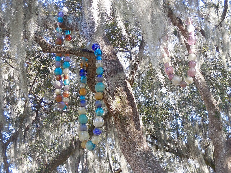 'L'Arbre aux Colliers' or 'Tree of Necklaces' by Jean-Michel Othoniel