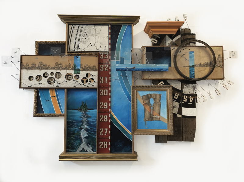 “Seagulls Have No Use for Satellites” is one of the pieces Delta commissioned for the new lounge.