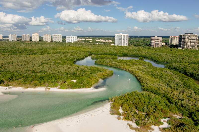 Clam Pass - aerial view