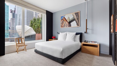 Hyatt brand, Bryant Park, New York City, minimal, serene