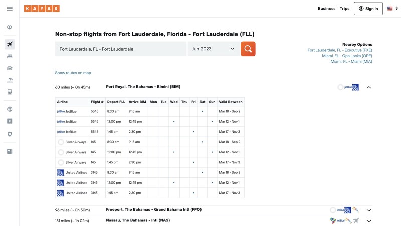 Kayak Direct screenshot
