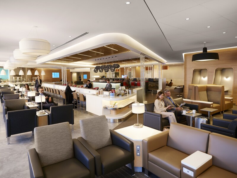 Greenwich Lounge's nearly 30,000 square feet of area offers plenty of seating.