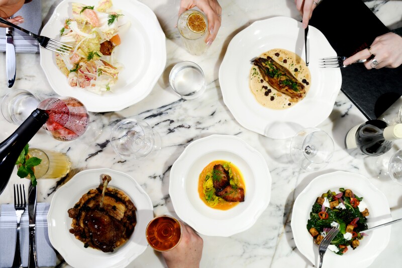 Parquet dinner spread
