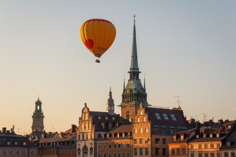 Hot air ballooning is one of Stockholm’s most popular tourist activities.