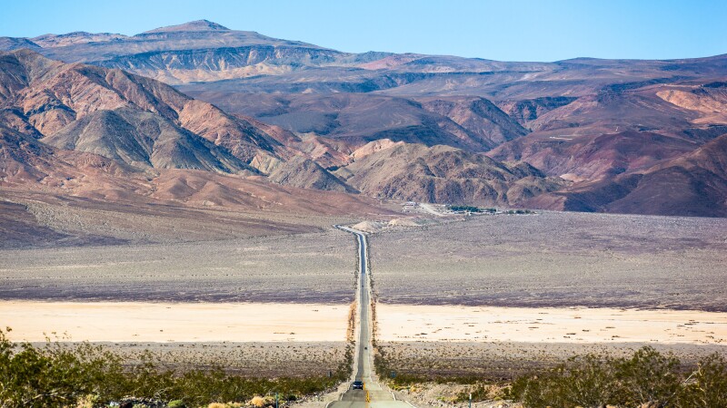 In Death Valley National Park, wildflower superblooms can occur from February to July, depending on rainfall in the area.