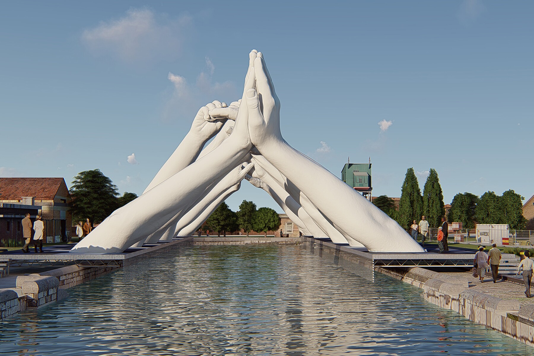 Lorenzo Quinn Unveils “Building Bridges” Hand Sculpture in Venice AFAR