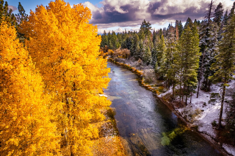 The Truckee River in fall