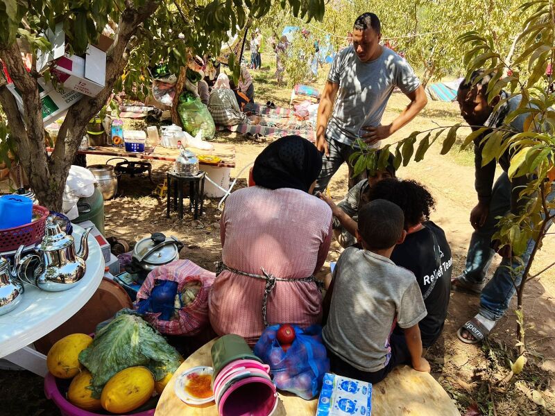 World Central Kitchen relief workers provide aid to families in the High Atlas region in Morocco.