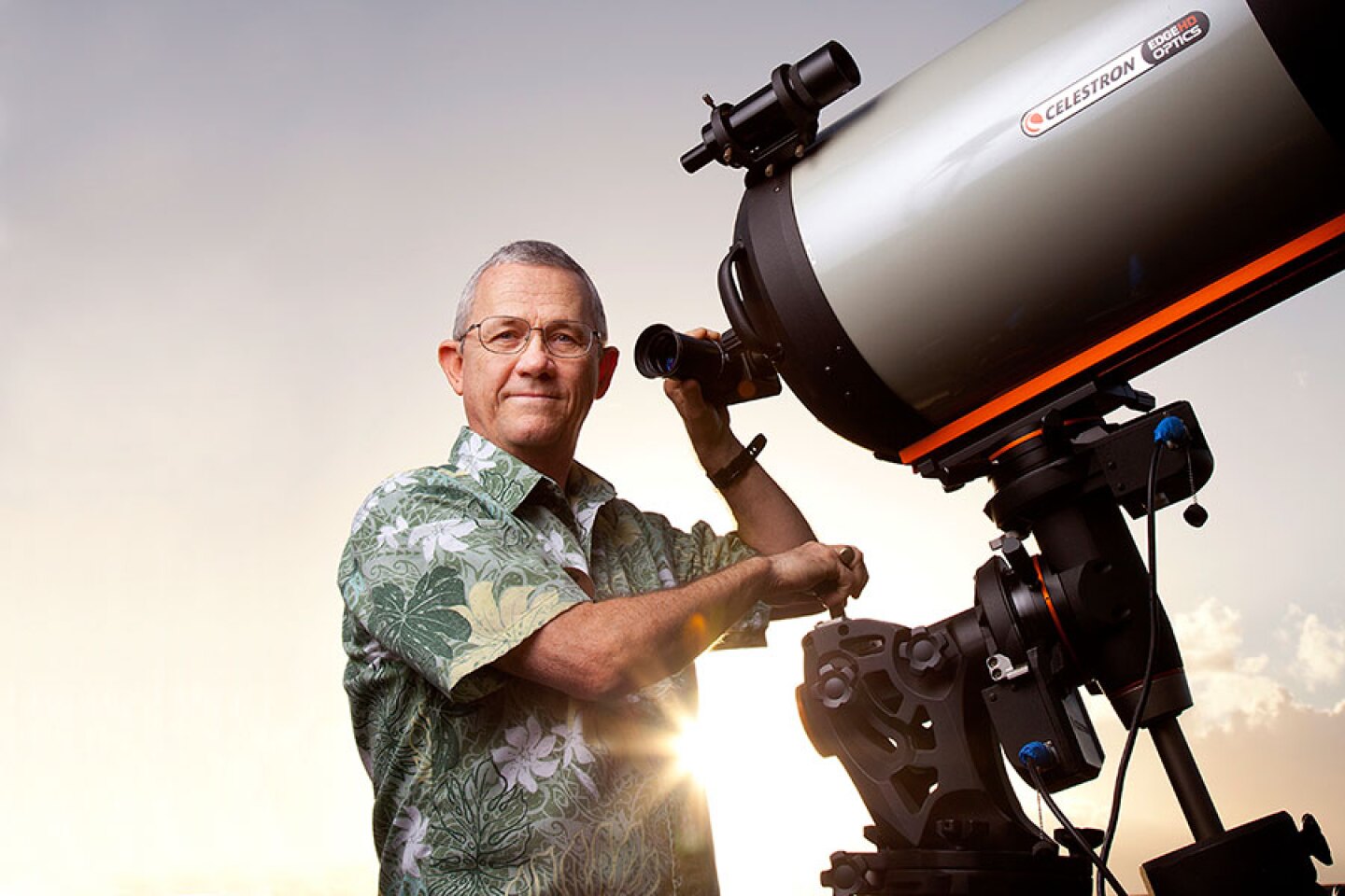 Eddie Mahoney, director of astronomy, is the star of the show at Hyatt Regency Maui Resort and Spa.
