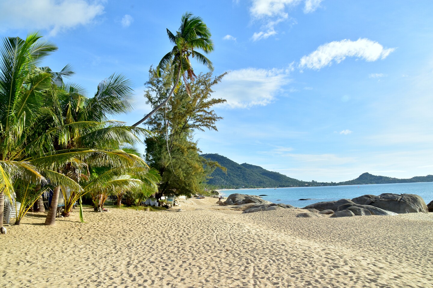 Lamai Beach is a family-friendly option with plentiful hotels, restaurants, and watersport outfitters.