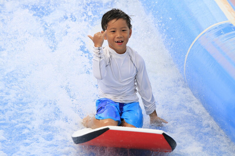 Find thrills for the whole family at Splash Lagoon.