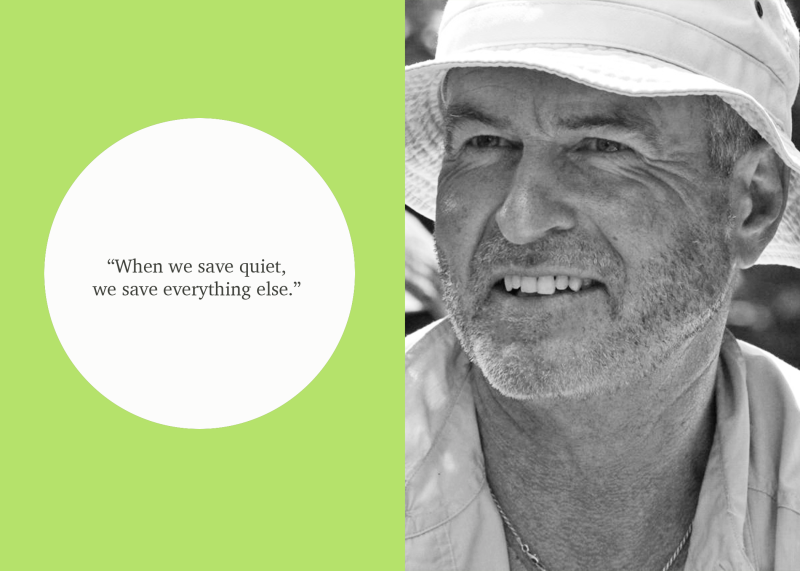 Now in his 60s, Gordon Hempton has circled the globe three times recording natural soundscapes.