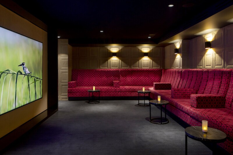 Onboard cinemas are rare on the rivers.