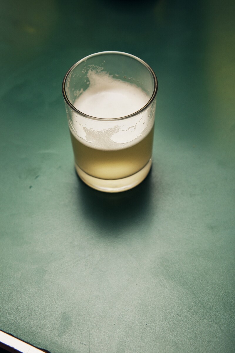 Pisco sour at Ciro's, Santiago, Chile