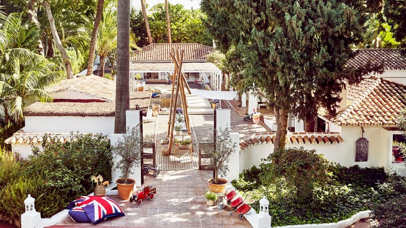 Overhead view of the Kids Club at Marbella Club
