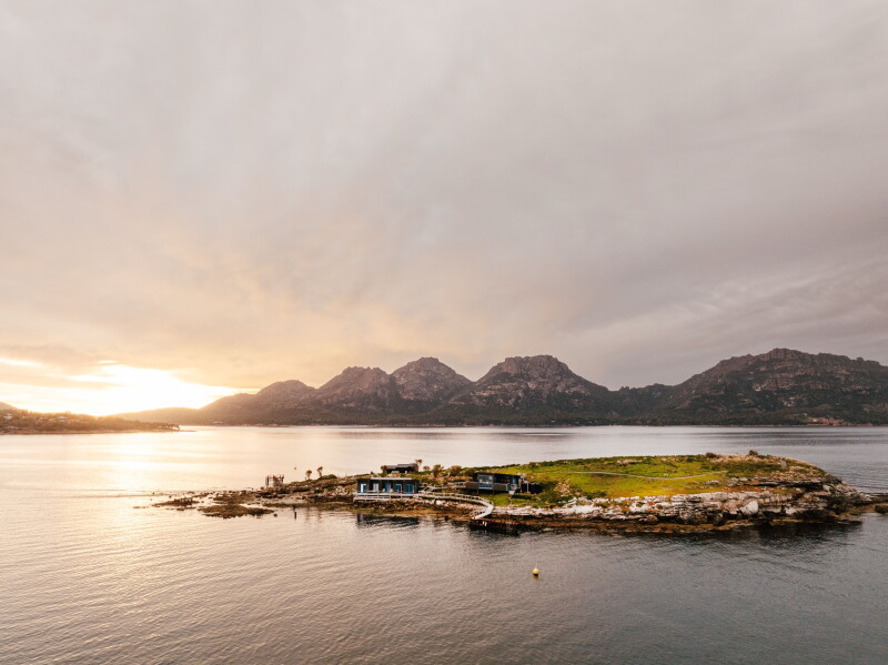 Beyond its private guest accommodations, the granite outcrop of Picnic Island serves as a protected breeding ground for little penguins.