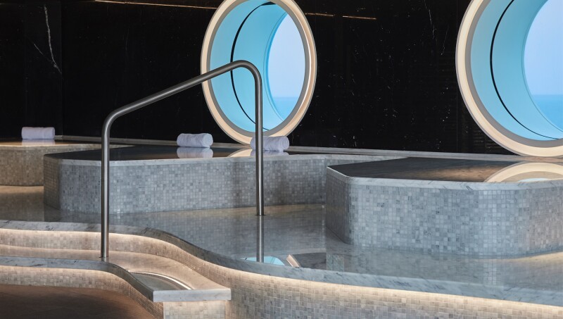 Passengers can detox and unwind in the expansive spa and wellness areas.