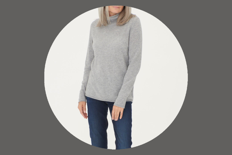 Gobi Gray Turtleneck Sweater