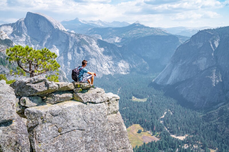 Over 4 million people visited Yosemite National Park last year.