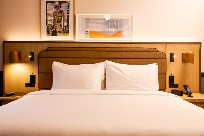 A Swanky King guest room at the Union Hotel in Toronto