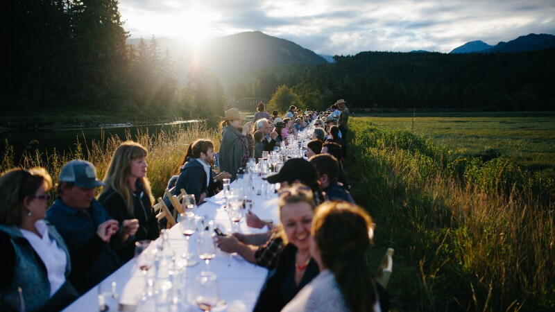 An Outstanding in the Field dinner at Hama Hama Oysters, on the west shore of the Hood Canal in Puget Sound