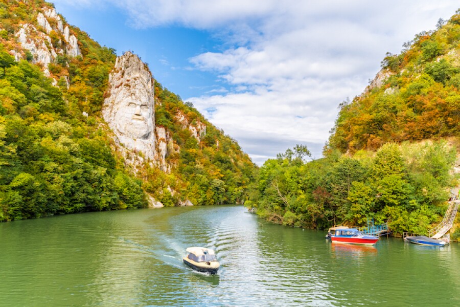 Visit lesser-known stretches of the Danube river in Romania.