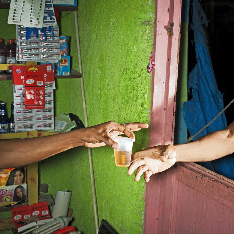 A local bar in Jacmel