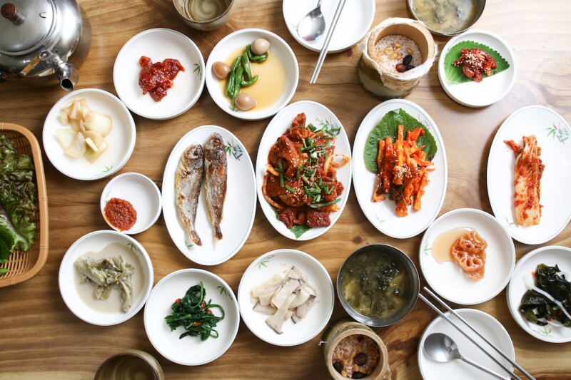 There are hundreds of different kinds of banchan. The best part? They're included in the price of your meal.